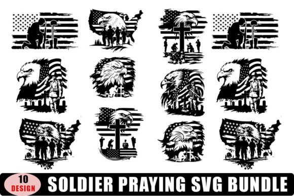 09 Soldier Praying Svg Bundle: Graphics & Crafts