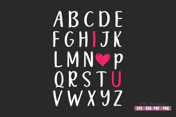 Abc I Love You Svg PNG I Love You Graphics