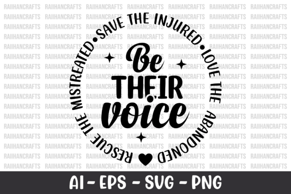 Be Their Voice SVG: Graphics and Crafts in One Design
