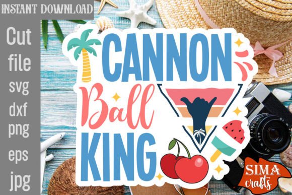 Cannon Ball King SVG Cut File