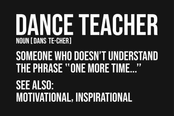 Dace Teacher Noun PNG SVG Sublimation