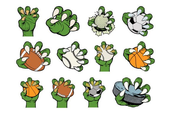 Dinosaur T-Rex Sports Ball SVG Bundle
