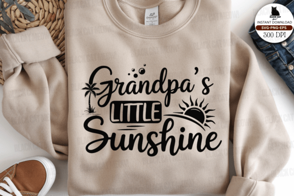 Grandpas Little Sunshine Svg, Summer Svg Graphics