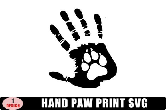 Hand Paw Print Svg: Graphics for Crafts and Creative Projects