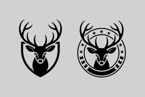 Majestic Deer Silhouette Svg File: Graphics and Crafts in One
