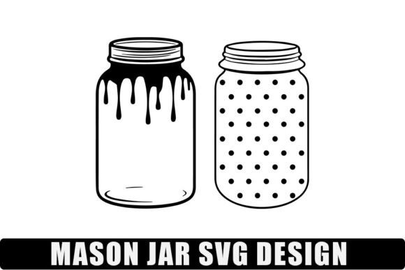 Mason Jar Svg for Graphics and Crafts