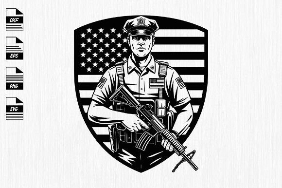 Police Officer Svg: Graphics and Crafts for Branding