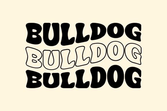 Retro Bulldog SVG PNG T-shirt Design
