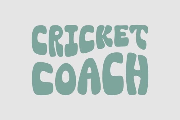 Retro Cricket Coach SVG for Graphics and Crafts