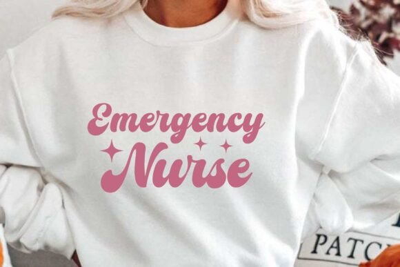 Retro Emergency Nurse SVG: Graphics & Crafts