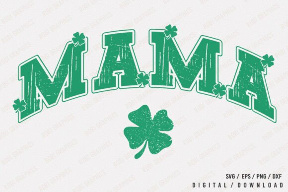 St. Patrick’s Day Mama - Retro SVG