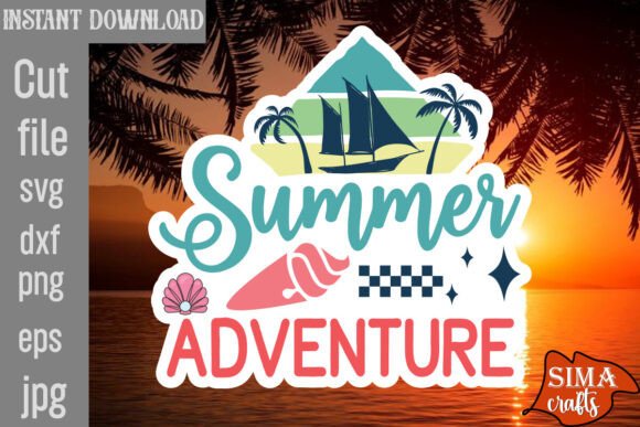 Summer Adventure SVG Cut File