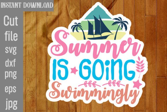 Summer is Going Swimmingly SVG Graphics