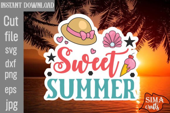 Sweet Summer SVG Cut File for Graphics and Crafts