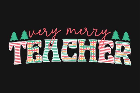 Teacher Christmas PNG SVG Sublimation Graphics